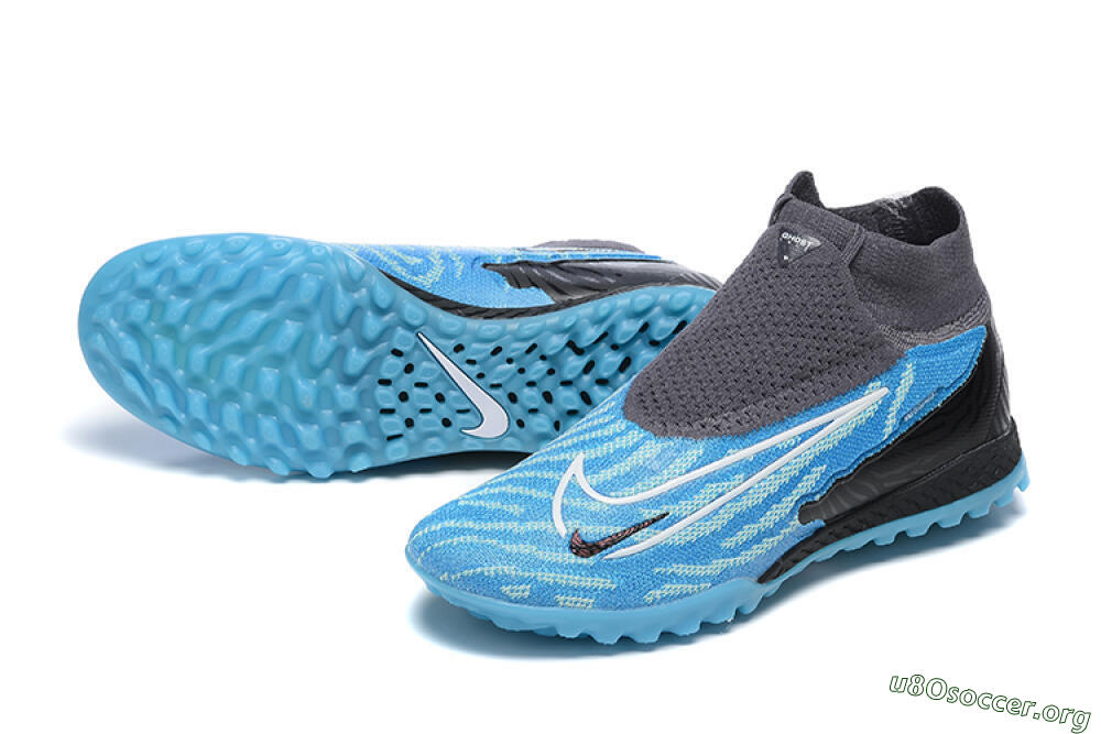 Nike Phantom GX Elite DF TF Football Shoes - Blue/White/Black 0