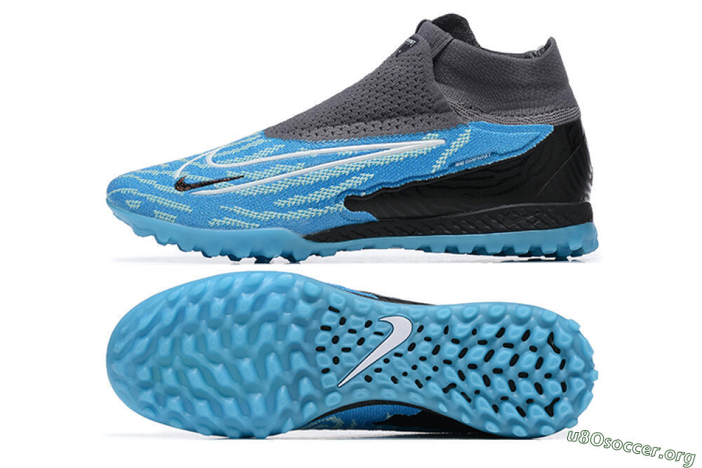 Nike Phantom GX Elite DF TF Football Shoes - Blue/White/Black 1