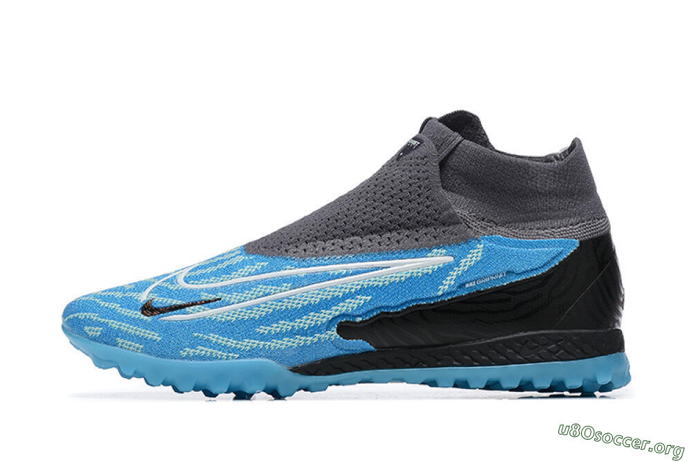 Nike Phantom GX Elite DF TF Football Shoes - Blue/White/Black 3