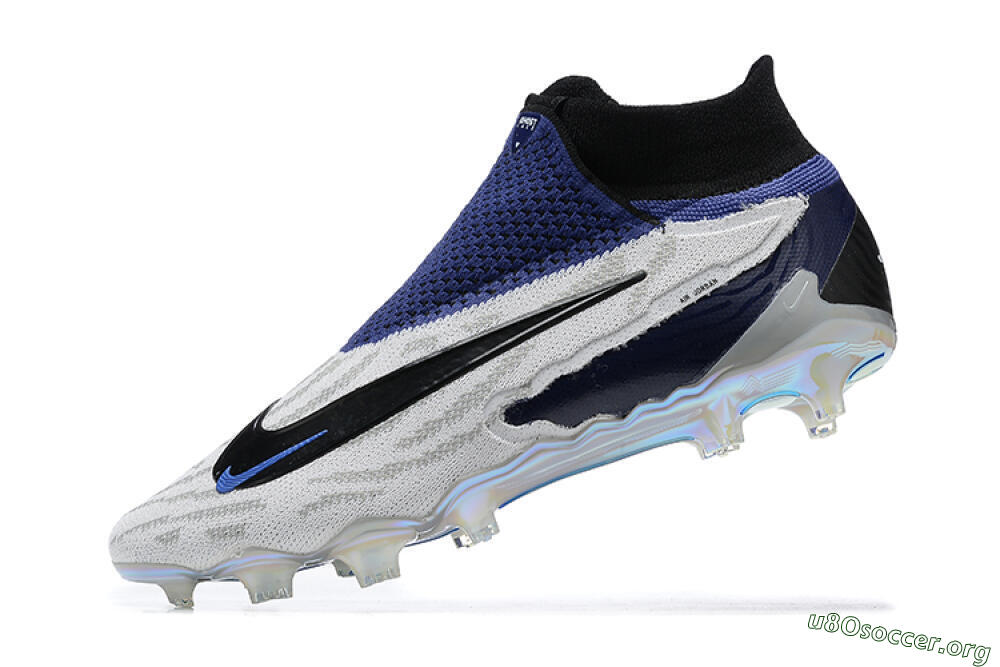 Nike Phantom GX Elite DF FG Football Boots - White/Black/Blue 7