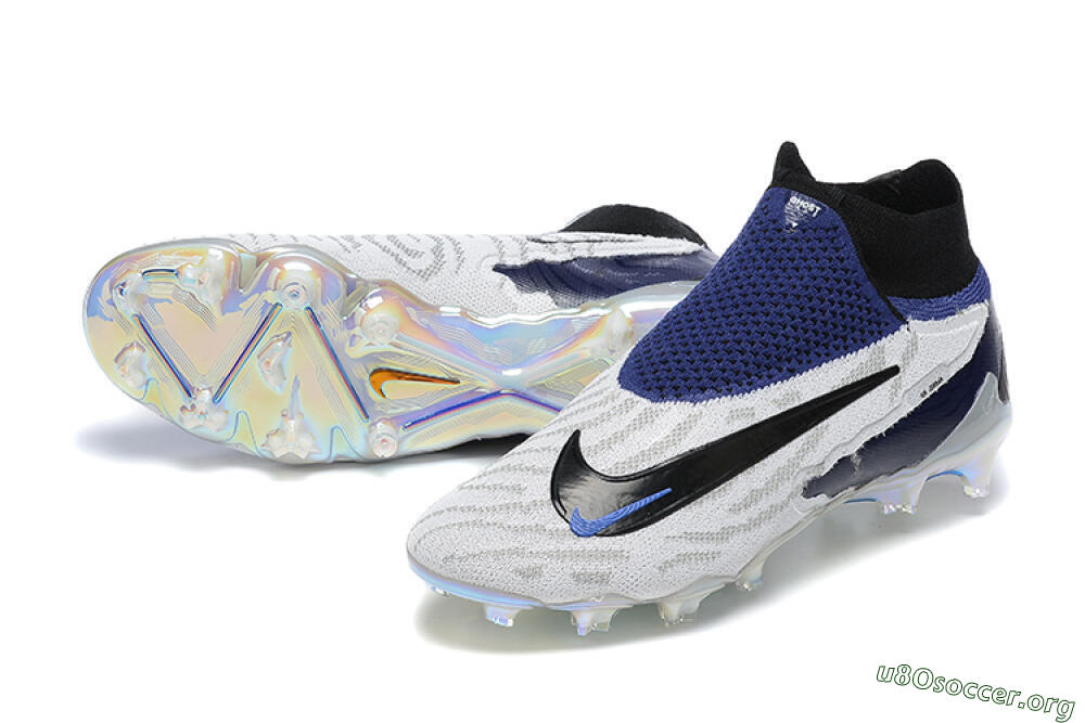 Nike Phantom GX Elite DF FG Football Boots - White/Black/Blue 0
