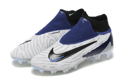 Nike Phantom GX Elite DF FG Football Boots - White/Black/Blue