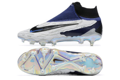 Nike Phantom GX Elite DF FG Football Boots - White/Black/Blue