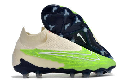 Nike Phantom GX Elite DF Link FG Football Boots - Green/White/Beige