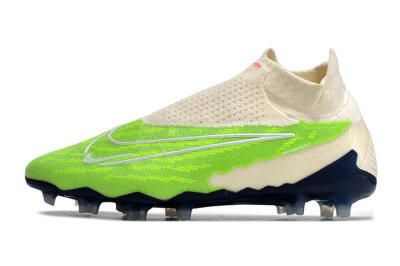 Nike Phantom GX Elite DF Link FG Football Boots - Green/White/Beige