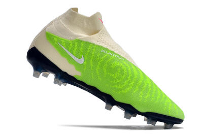 Nike Phantom GX Elite DF Link FG Football Boots - Green/White/Beige