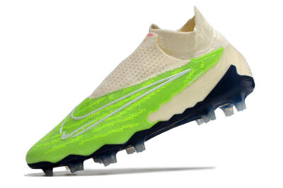 Nike Phantom GX Elite DF Link FG Football Boots - Green/White/Beige
