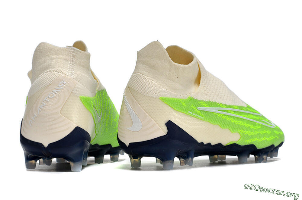 Nike Phantom GX Elite DF Link FG Football Boots - Green/White/Beige 6