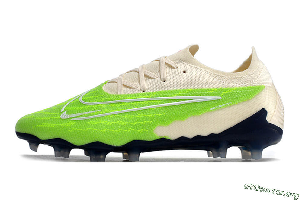 Nike Phantom GX Elite FG Football Boots - Green/White/Beige 3