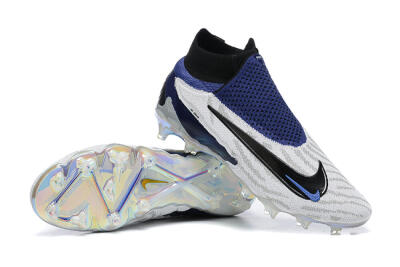 Nike Phantom GX Elite DF FG Football Boots - White/Black/Blue