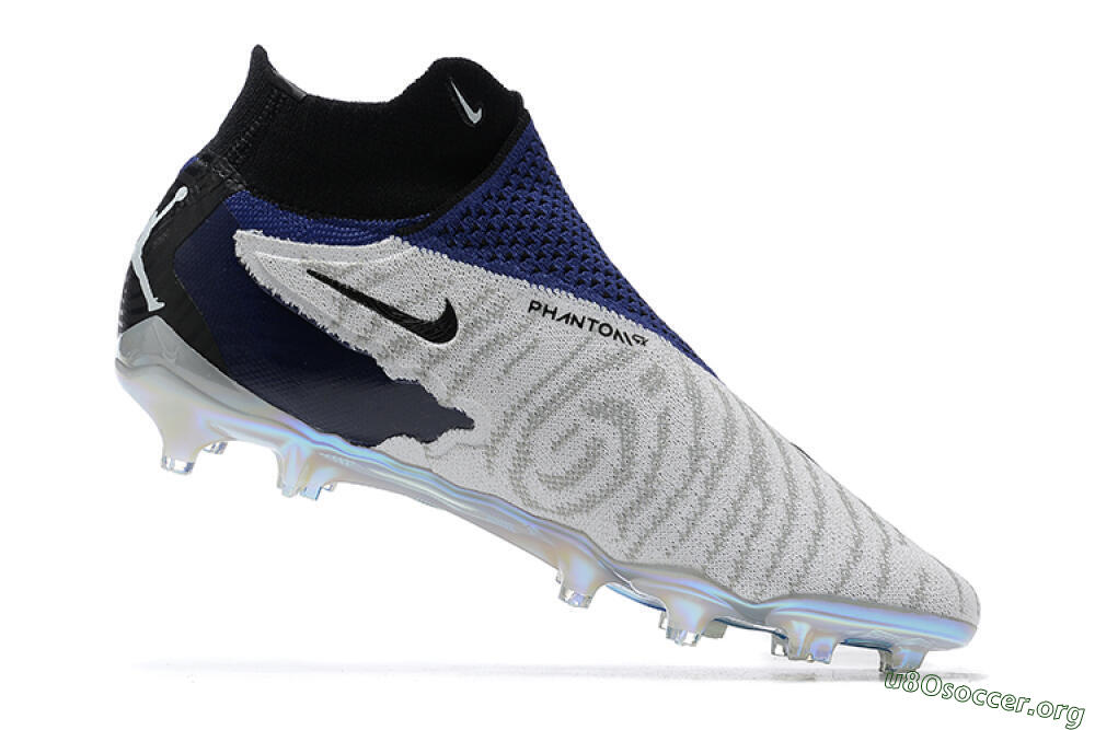 Nike Phantom GX Elite DF FG Football Boots - White/Black/Blue 6