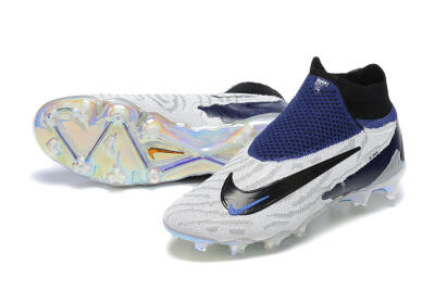 Nike Phantom GX Elite DF FG Football Boots - White/Black/Blue