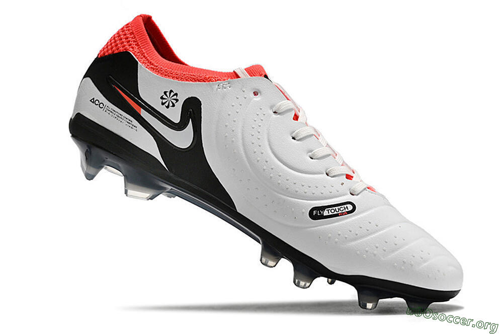 Nike Tiempo Legend 10 Elite FG Football Boots - White/Black/Red 6