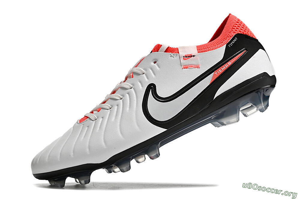 Nike Tiempo Legend 10 Elite FG Football Boots - White/Black/Red 7