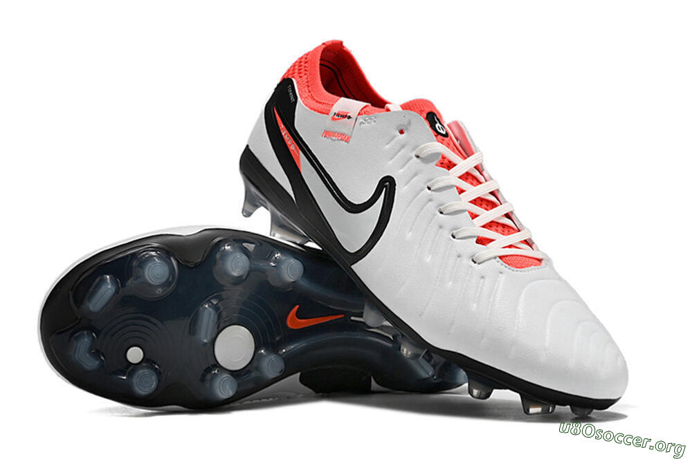 Nike Tiempo Legend 10 Elite FG Football Boots - White/Black/Red 4