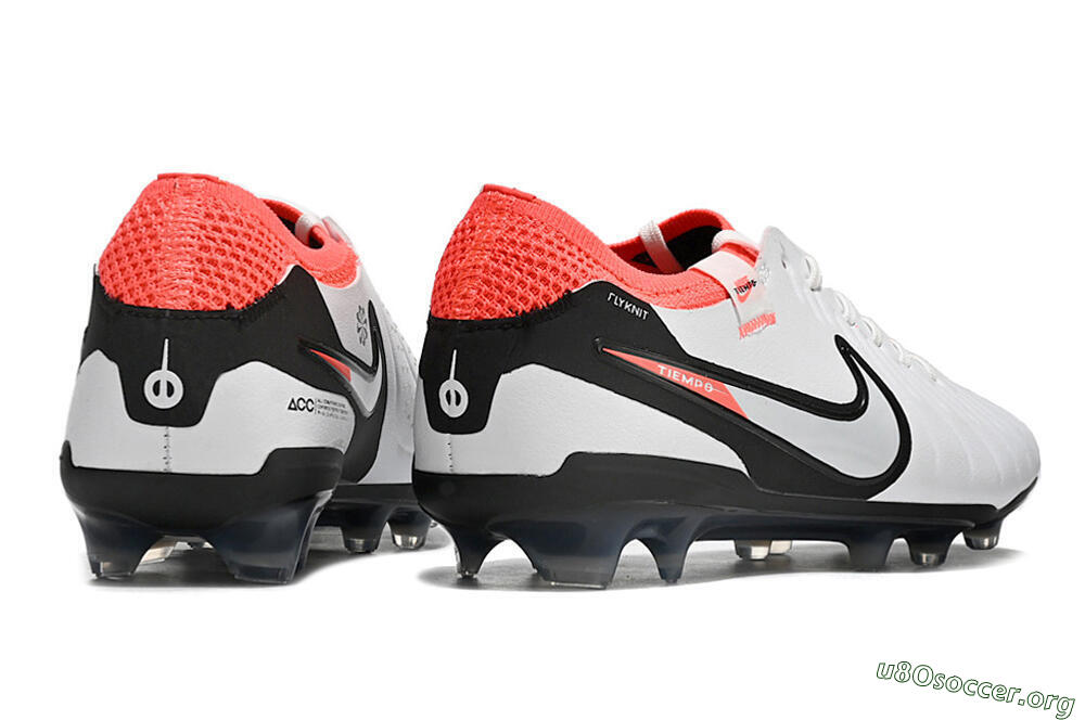 Nike Tiempo Legend 10 Elite FG Football Boots - White/Black/Red 8