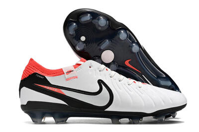 Nike Tiempo Legend 10 Elite FG Football Boots - White/Black/Red