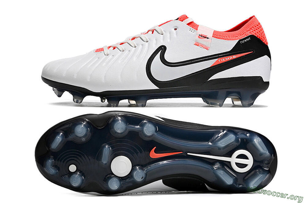 Nike Tiempo Legend 10 Elite FG Football Boots - White/Black/Red 1