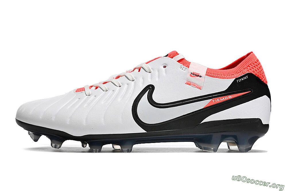 Nike Tiempo Legend 10 Elite FG Football Boots - White/Black/Red 3