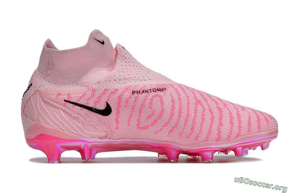 Nike Phantom GX Elite FG Football Boots - Pink/Black/Gold 7