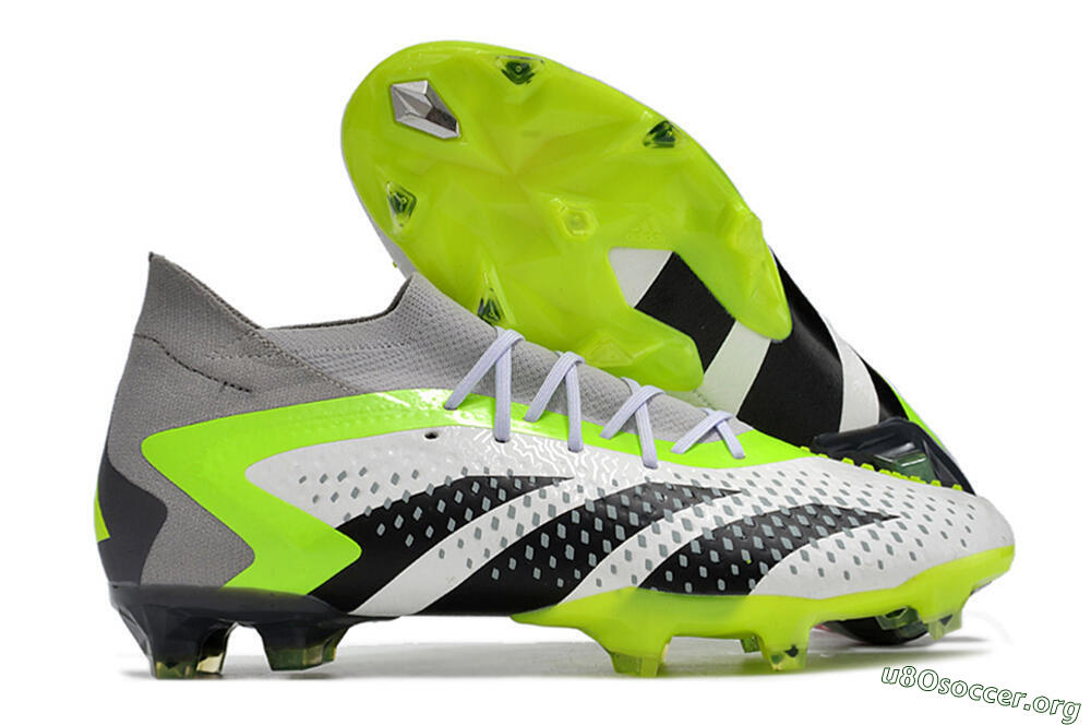 Adidas Predator Accuracy.1 FG Football Boots - White/Black/Green/Grey 2