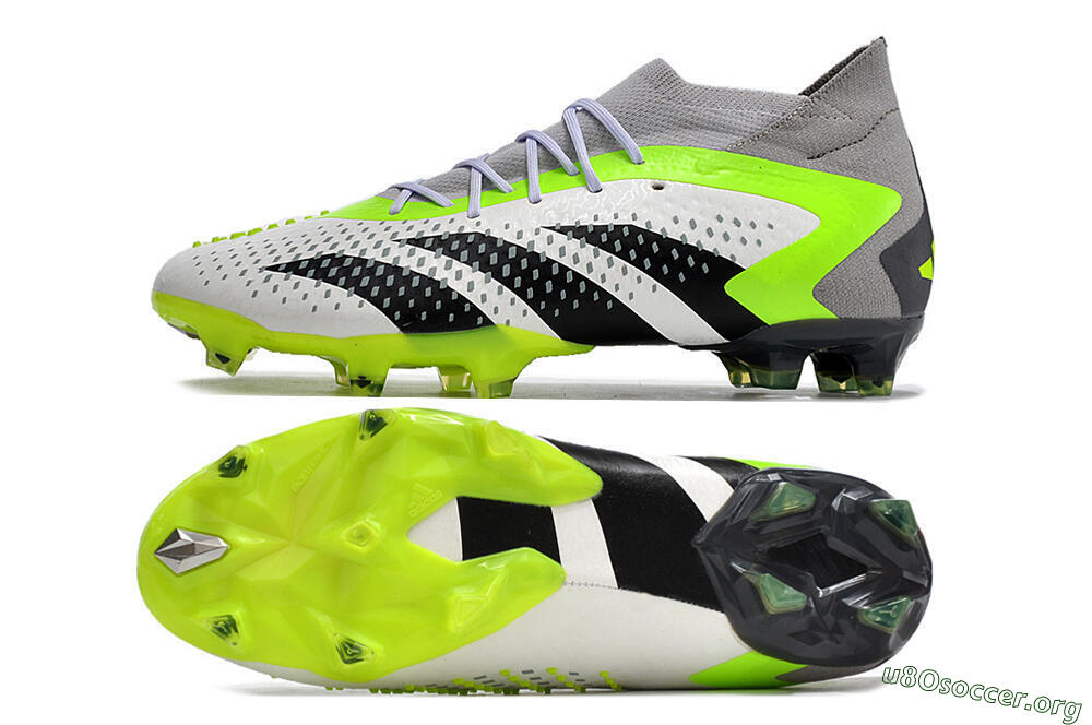 Adidas Predator Accuracy.1 FG Football Boots - White/Black/Green/Grey 1