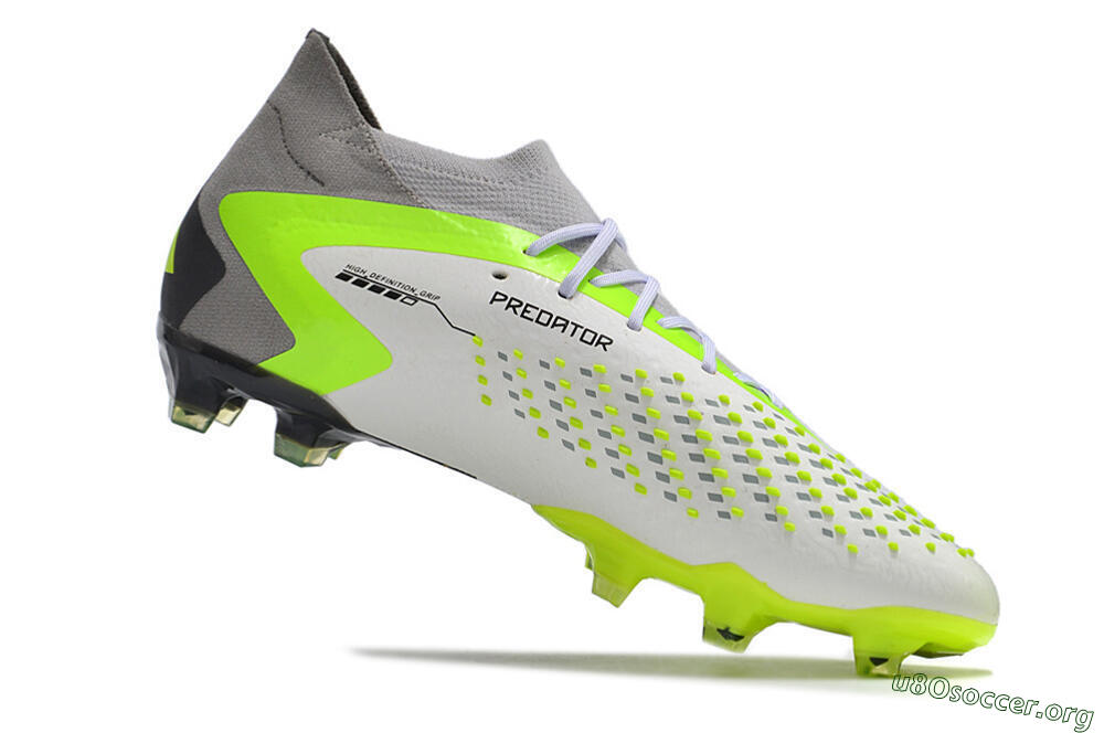 Adidas Predator Accuracy.1 FG Football Boots - White/Black/Green/Grey 4