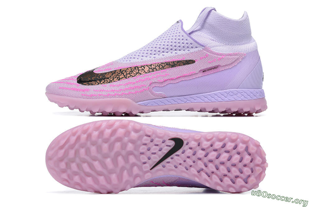Nike Phantom GX Elite DF TF Football Shoes - Purple/Pink/Black 1