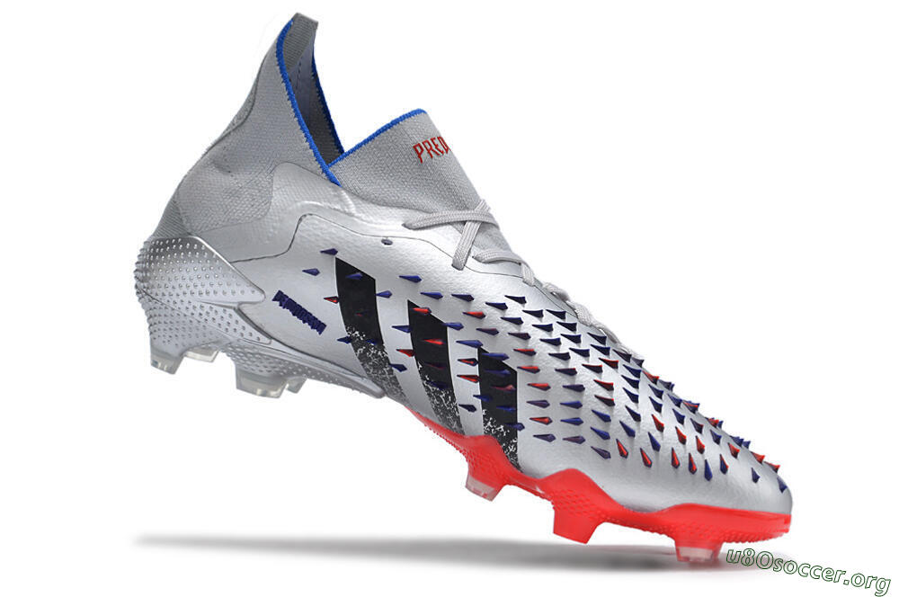 Adidas Predator Freak.1 FG Football Boots - Sliver/Black/Red 4