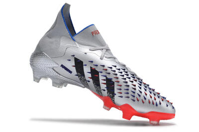 Adidas Predator Freak.1 FG Football Boots - Sliver/Black/Red