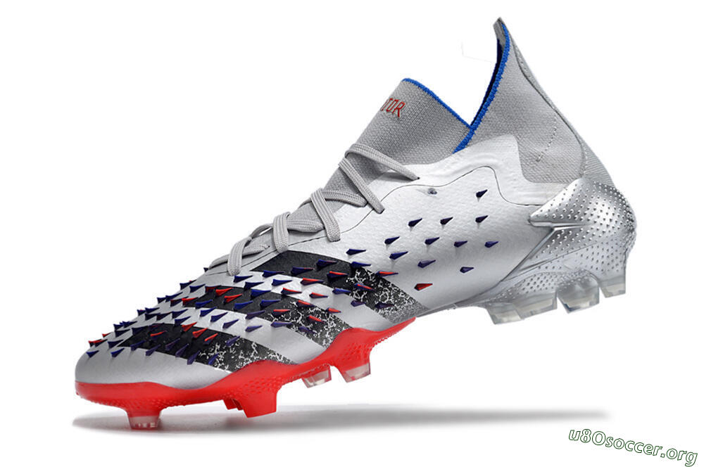 Adidas Predator Freak.1 FG Football Boots - Sliver/Black/Red 5