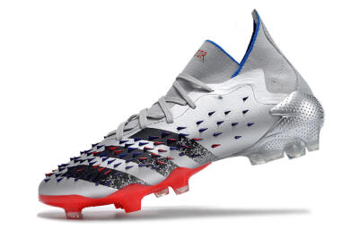 Adidas Predator Freak.1 FG Football Boots - Sliver/Black/Red