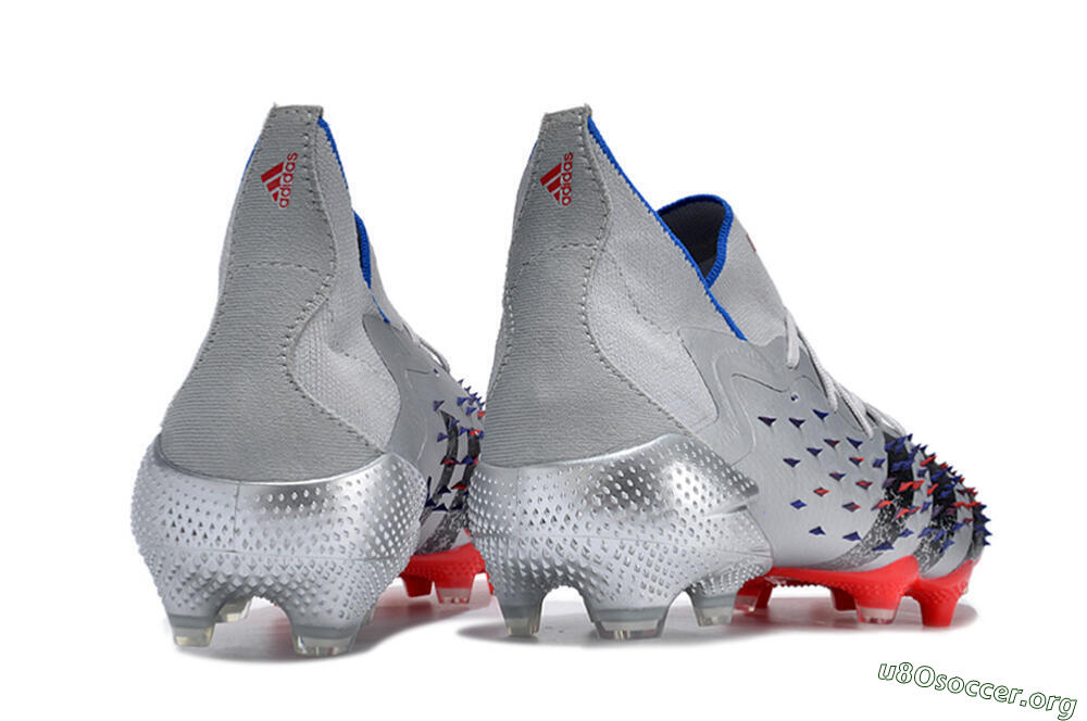 Adidas Predator Freak.1 FG Football Boots - Sliver/Black/Red 6