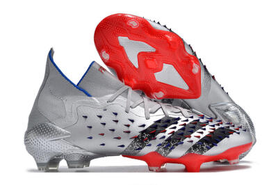 Adidas Predator Freak.1 FG Football Boots - Sliver/Black/Red