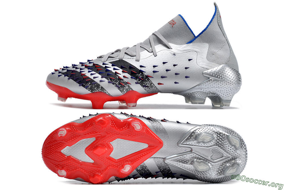 Adidas Predator Freak.1 FG Football Boots - Sliver/Black/Red 1