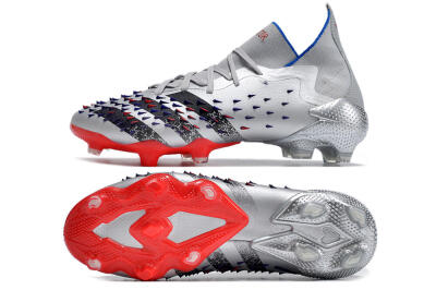 Adidas Predator Freak.1 FG Football Boots - Sliver/Black/Red