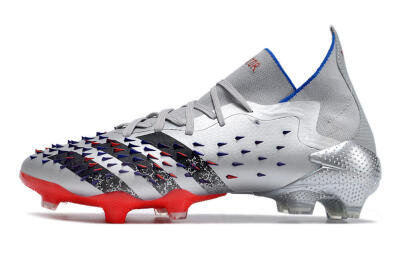Adidas Predator Freak.1 FG Football Boots - Sliver/Black/Red