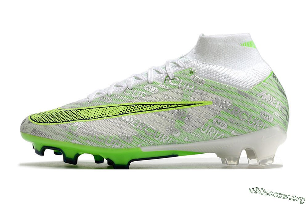 Nike Air Zoom Mercurial Superfly 9 Elite FG Football Boots - White/Green 3