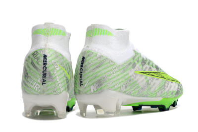 Nike Air Zoom Mercurial Superfly 9 Elite FG Football Boots - White/Green