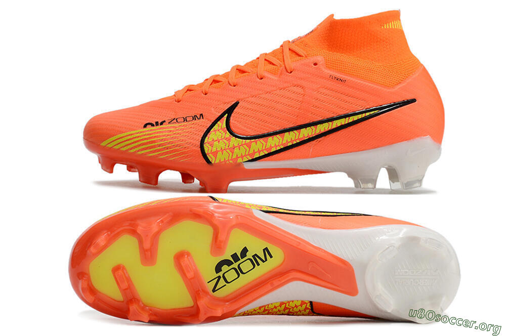 Nike Air Zoom Mercurial Superfly 9 Elite FG Football Boots - Orange/Yellow 1