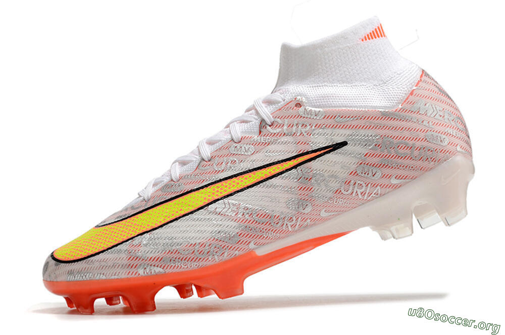Nike Air Zoom Mercurial Superfly 9 Elite FG Football Boots - White/Orange/Sliver 5