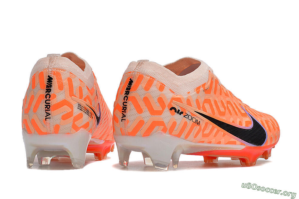 Nike Air Zoom Mercurial Vapor 15 Elite FG Football Boots - Orange/Black/Purple 6