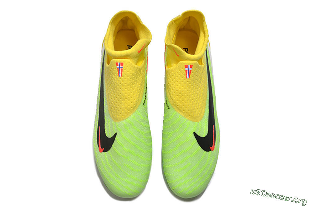 Nike Phantom GX Elite DF FG Football Boots - Yellow/Green/Black/Red 4