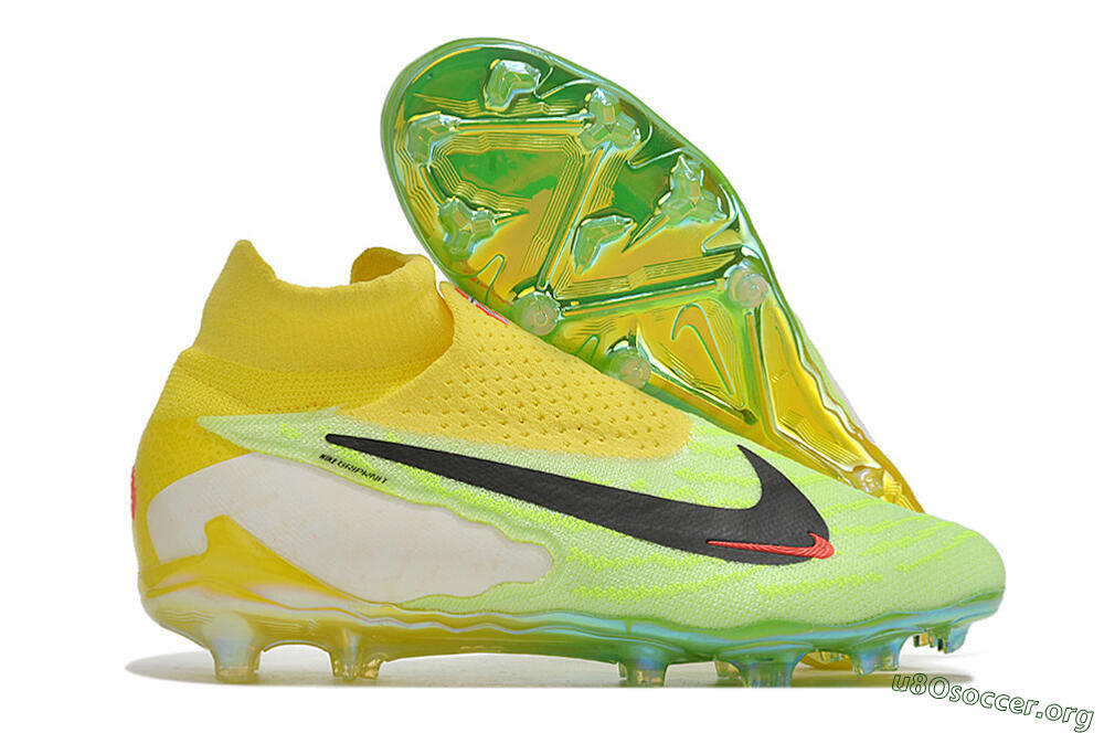 Nike Phantom GX Elite DF FG Football Boots - Yellow/Green/Black/Red 2