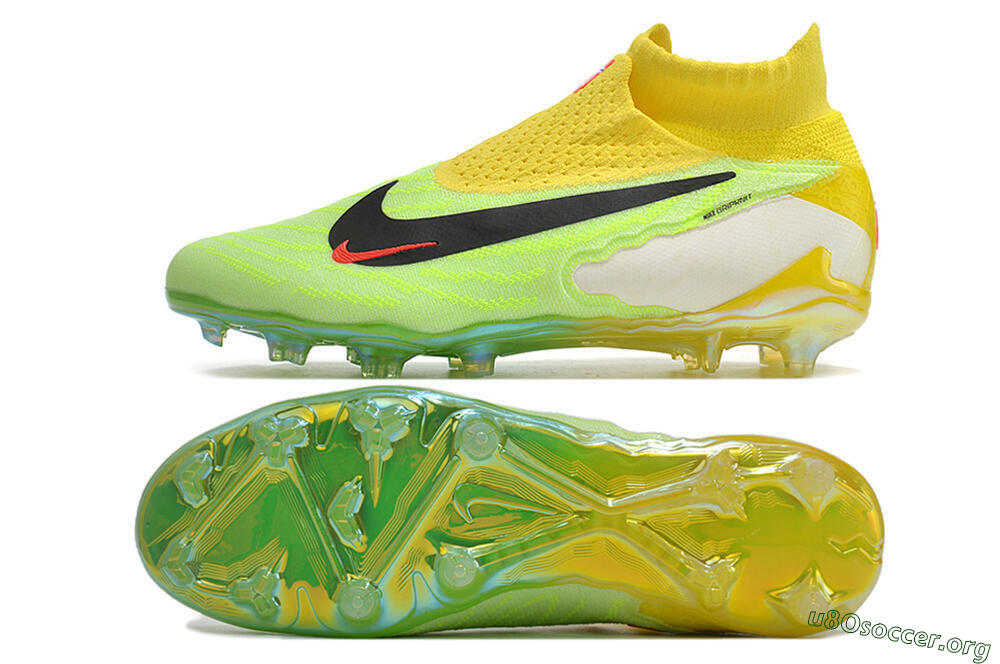 Nike Phantom GX Elite DF FG Football Boots - Yellow/Green/Black/Red 1