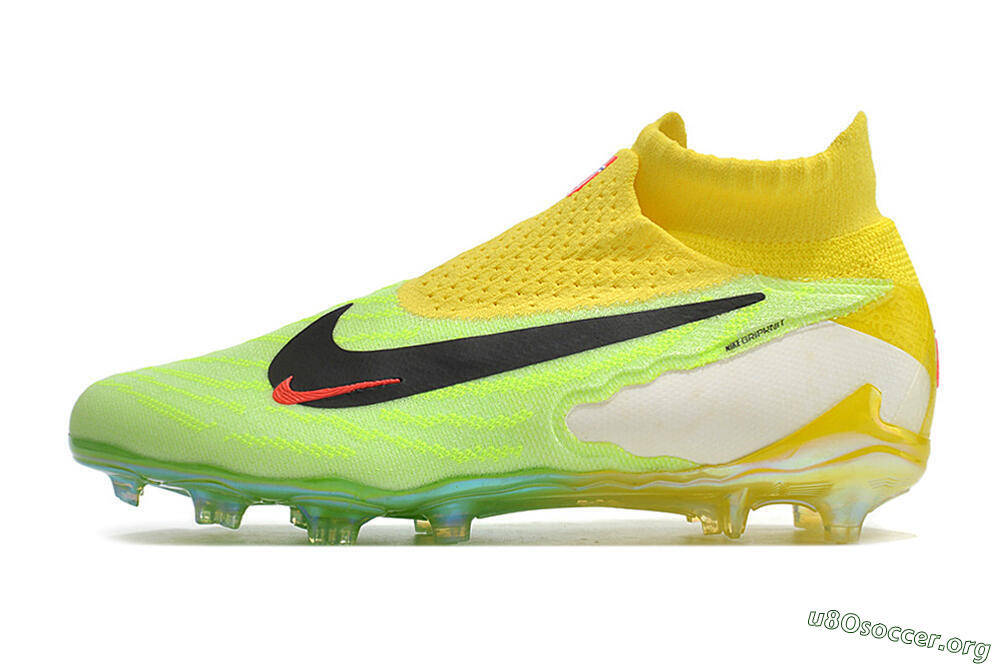 Nike Phantom GX Elite DF FG Football Boots - Yellow/Green/Black/Red 3