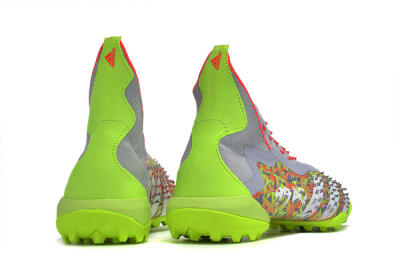 Adidas Predator Freak+ TF Football Shoes - Grey/Red/Yellow