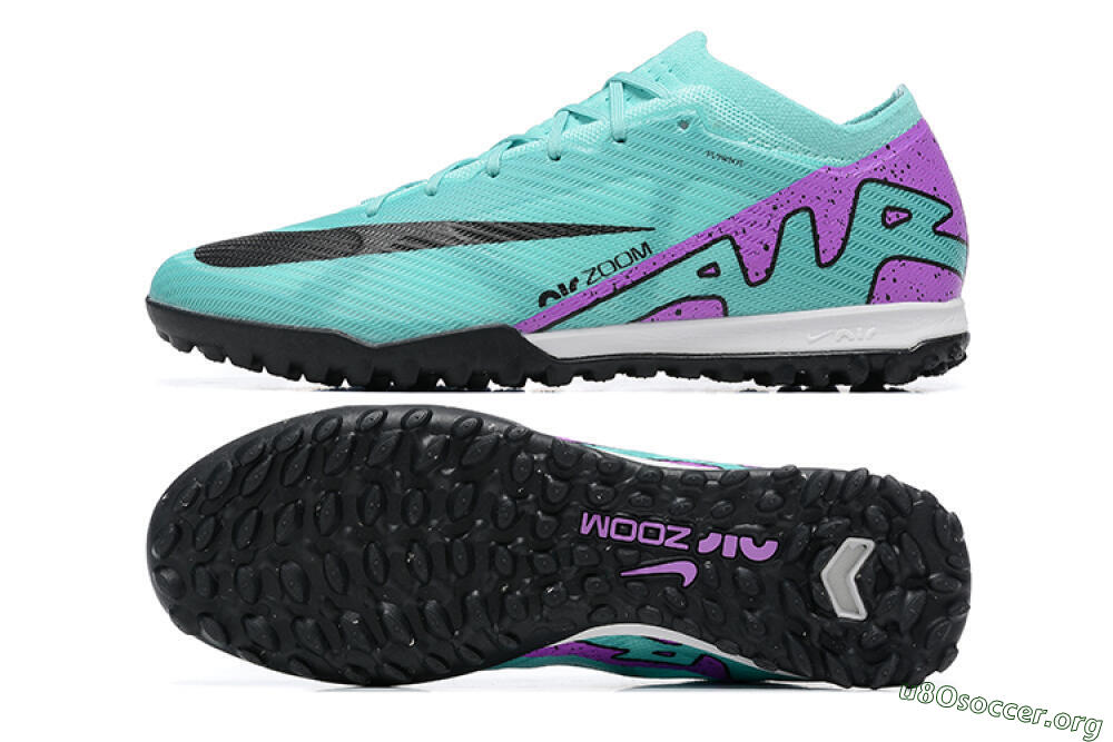 Nike Air Zoom Mercurial Vapor 15 Elite TF Football Shoes - Blue/Black/Purple 1