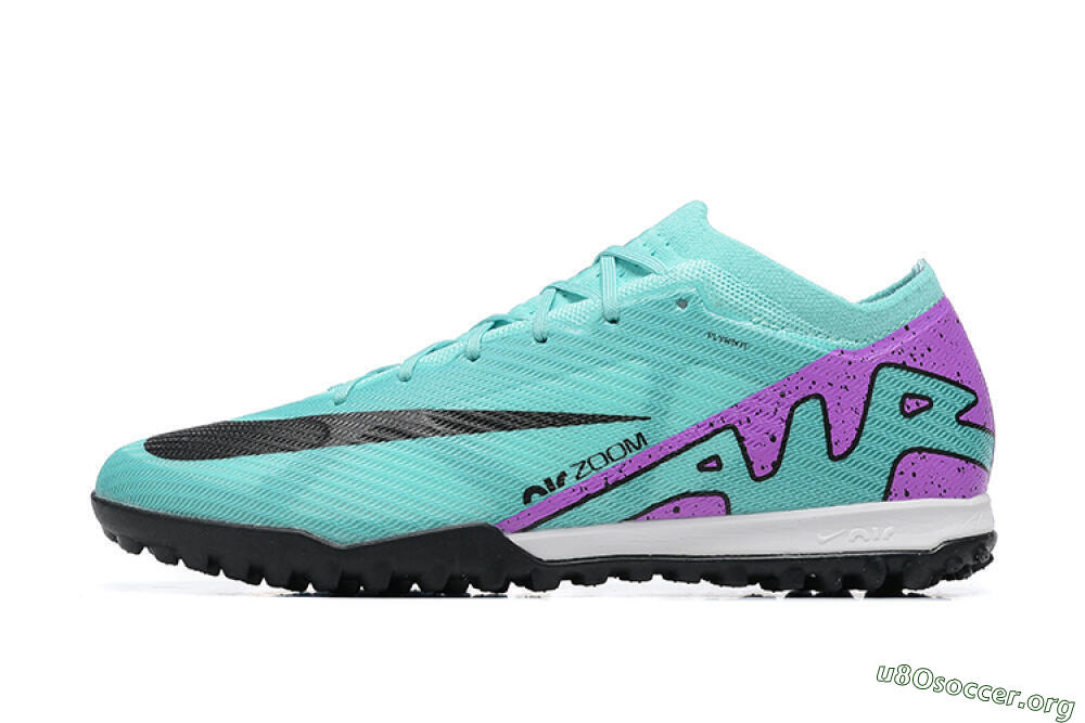 Nike Air Zoom Mercurial Vapor 15 Elite TF Football Shoes - Blue/Black/Purple 2