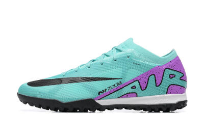 Nike Air Zoom Mercurial Vapor 15 Elite TF Football Shoes - Blue/Black/Purple
